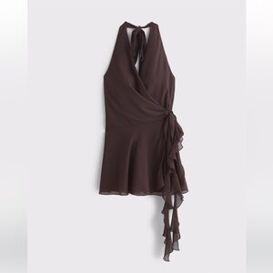Abercrombie & Fitch Draped Halter Mini Dress NWT